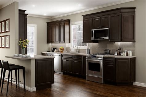 espresso kitchen cabinet hardware colors